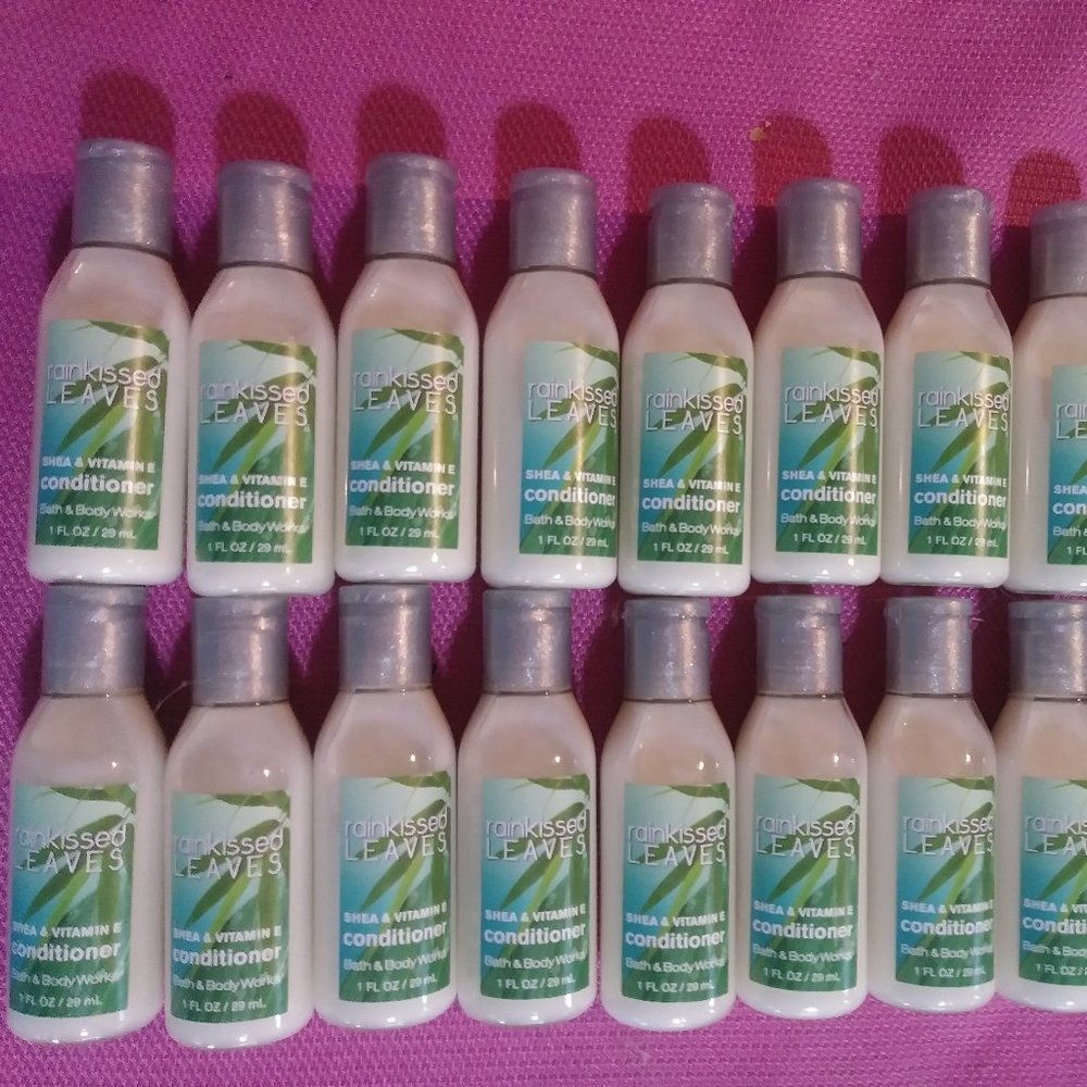 20 1 OZ. BOTTLES RAINKISSED LEAVES BATH BODY WORKS